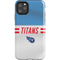 NFL Tennessee Titans White Striped iPhone 11 Pro Max Impact Case