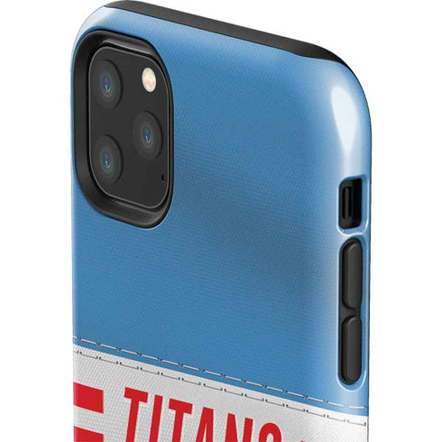 NFL Tennessee Titans White Striped iPhone 11 Pro Max Impact Case