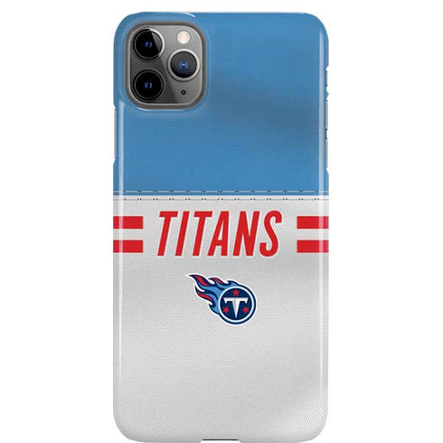 NFL Tennessee Titans White Striped iPhone 11 Pro Max Lite Case