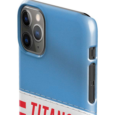 NFL Tennessee Titans White Striped iPhone 11 Pro Max Lite Case