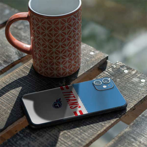 NFL Tennessee Titans White Striped iPhone 11 Skin