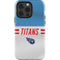 NFL Tennessee Titans White Striped iPhone 15 Pro Impact Case