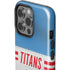 NFL Tennessee Titans White Striped iPhone 15 Pro Impact Case