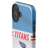 NFL Tennessee Titans White Striped iPhone 16 Impact Case