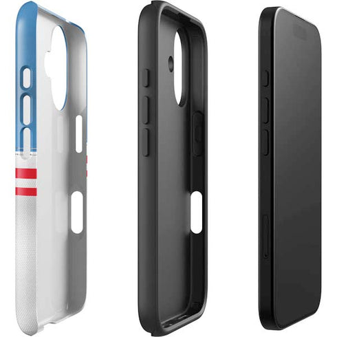 NFL Tennessee Titans White Striped iPhone 16 Impact Case