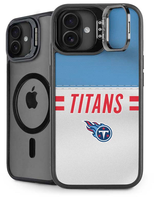 NFL Tennessee Titans White Striped iPhone 16 Kickstand Case