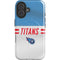 NFL Tennessee Titans White Striped iPhone 16 Magsafe Impact Case