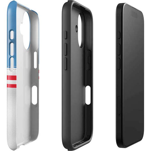 NFL Tennessee Titans White Striped iPhone 16 Plus Impact Case