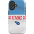 NFL Tennessee Titans White Striped iPhone 16 Plus Magsafe Impact Case