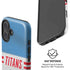 NFL Tennessee Titans White Striped iPhone 16 Plus Magsafe Impact Case