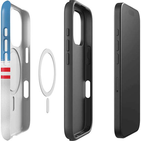 NFL Tennessee Titans White Striped iPhone 16 Pro Magsafe Impact Case