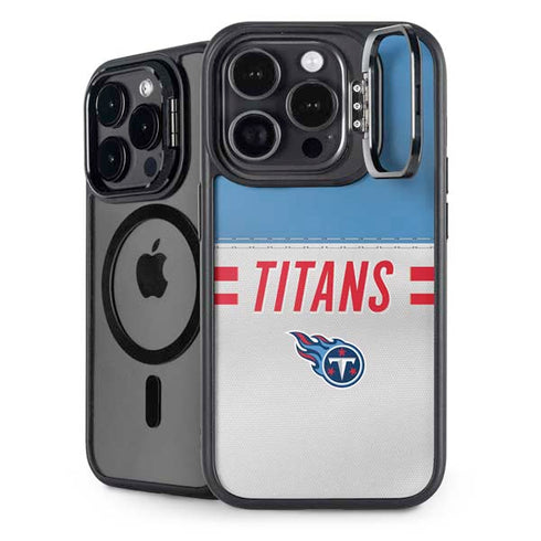 NFL Tennessee Titans White Striped iPhone 16 Pro Max Kickstand Case