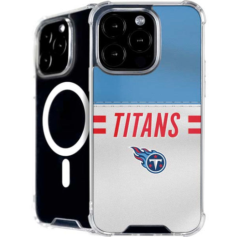 NFL Tennessee Titans White Striped iPhone 16 Pro Max MagSafe Case
