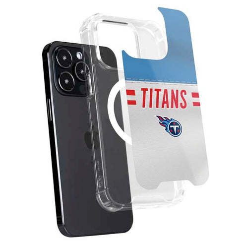 NFL Tennessee Titans White Striped iPhone 16 Pro Max MagSafe Case