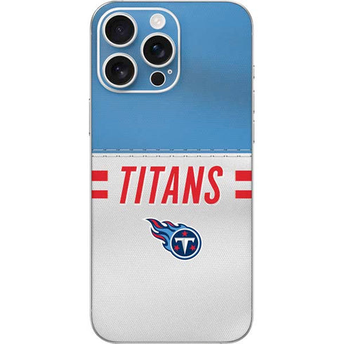 NFL Tennessee Titans White Striped iPhone 16 Pro Max Skin