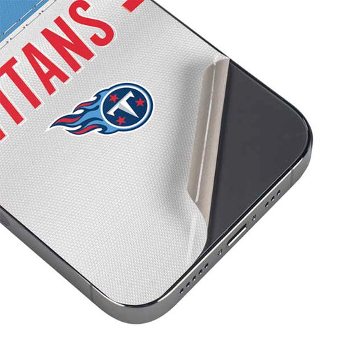 NFL Tennessee Titans White Striped iPhone 16 Pro Skin