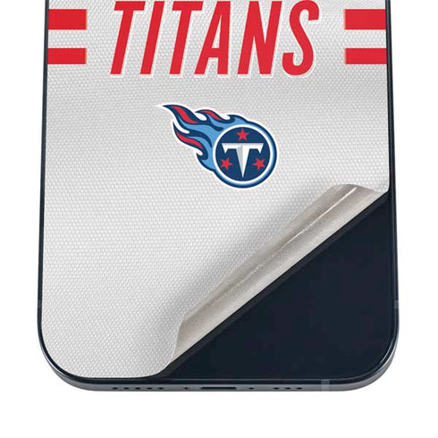 NFL Tennessee Titans White Striped iPhone 16 Skin
