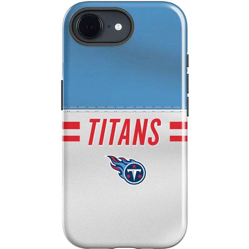 NFL Tennessee Titans White Striped iPhone 16e Impact Case