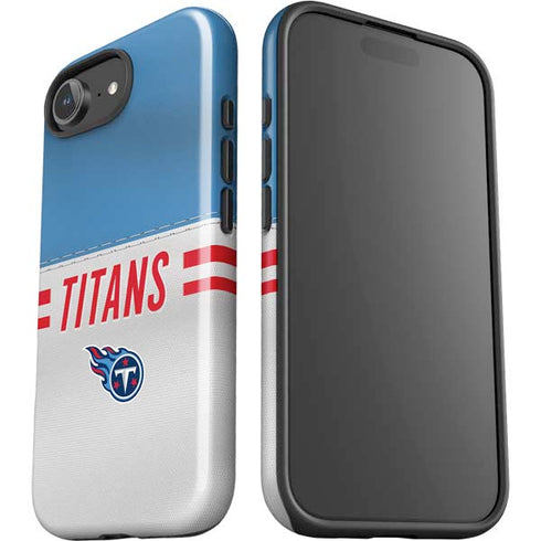 NFL Tennessee Titans White Striped iPhone 16e Impact Case