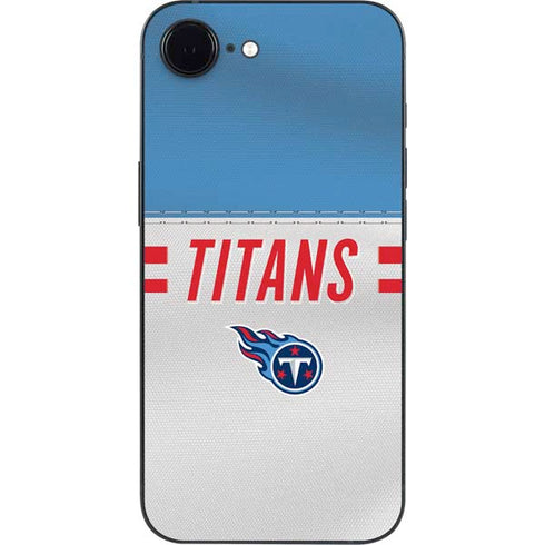 NFL Tennessee Titans White Striped iPhone 16e Skin