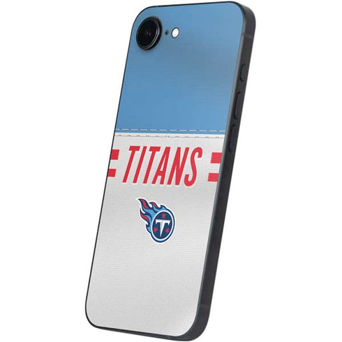 NFL Tennessee Titans White Striped iPhone 16e Skin