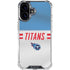 NFL Tennessee Titans White Striped iPhone 17 Clear Case