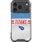 NFL Tennessee Titans White Striped iPhone 18 Pro Clear Case