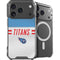NFL Tennessee Titans White Striped iPhone 18 Pro MagSafe Case