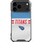 NFL Tennessee Titans White Striped iPhone 18 Pro Max Clear Case