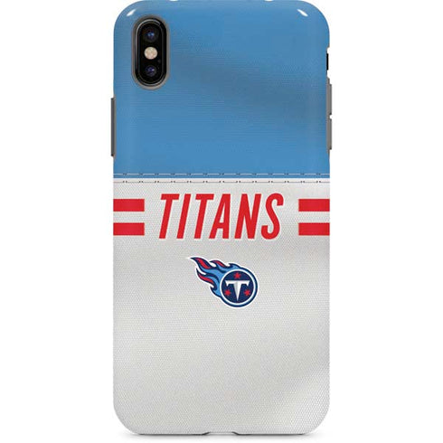 NFL Tennessee Titans White Striped iPhone 8 Pro Case