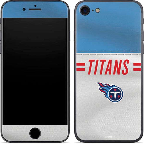 NFL Tennessee Titans White Striped iPhone 8 Skin