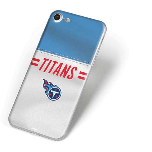 NFL Tennessee Titans White Striped iPhone 8 Skin