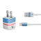 NFL Tennessee Titans White Striped iPhone Charger (5W USB) Skin