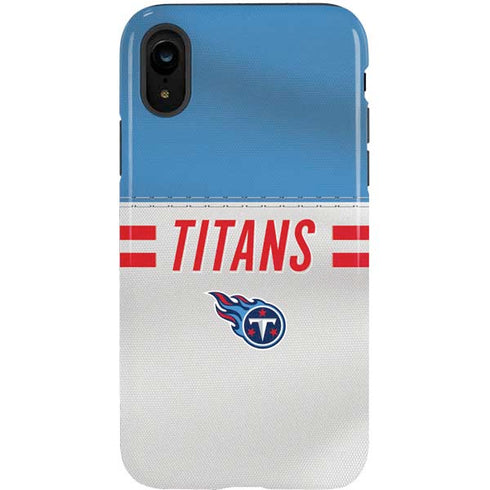 NFL Tennessee Titans White Striped iPhone XR Pro Case