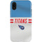 NFL Tennessee Titans White Striped iPhone XR Pro Case