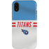 NFL Tennessee Titans White Striped iPhone XR Pro Case
