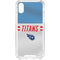 NFL Tennessee Titans White Striped iPhone XS Clear Case