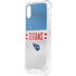 NFL Tennessee Titans White Striped iPhone XS Clear Case