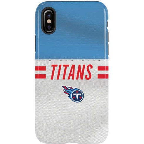 NFL Tennessee Titans White Striped iPhone XS Pro Case
