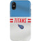 NFL Tennessee Titans White Striped iPhone XS Pro Case