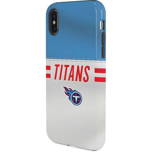 NFL Tennessee Titans White Striped iPhone XS Pro Case