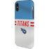 NFL Tennessee Titans White Striped iPhone XS Pro Case