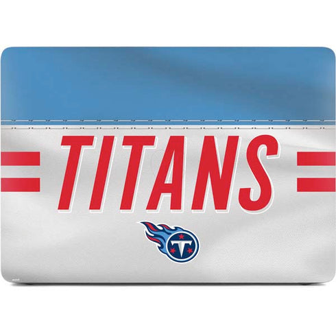 NFL Tennessee Titans White Striped Apple MacBook Air Skin