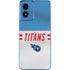 NFL Tennessee Titans White Striped Moto G Play 4G (2024) Skin