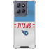NFL Tennessee Titans White Striped Moto G Play 5G (2025) Clear Case