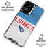 NFL Tennessee Titans White Striped Moto G Power 5G (2024) Clear Case