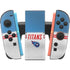 NFL Tennessee Titans White Striped Nintendo Switch 2 (2025) Joy-Con Controller Skin