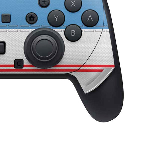 NFL Tennessee Titans White Striped Nintendo Switch 2 (2025) Pro Controller Skin