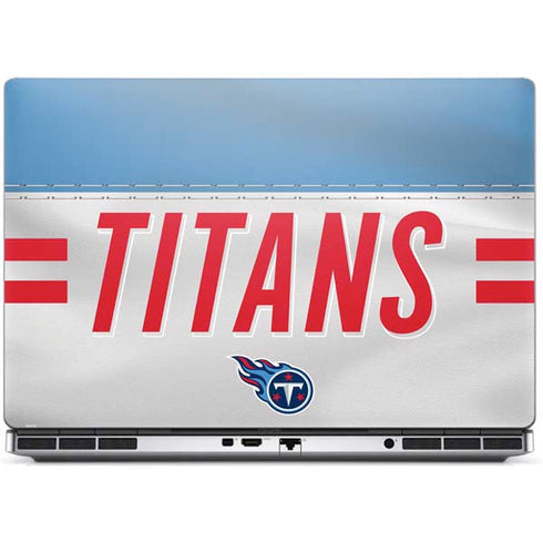 NFL Tennessee Titans White Striped Dell Precision Skin