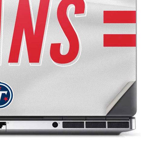 NFL Tennessee Titans White Striped Dell Precision Skin